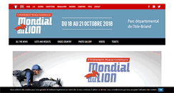 Desktop Screenshot of mondialdulion.com